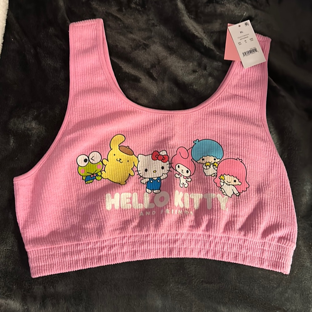 NWT HELLO KITTY CROP TOP